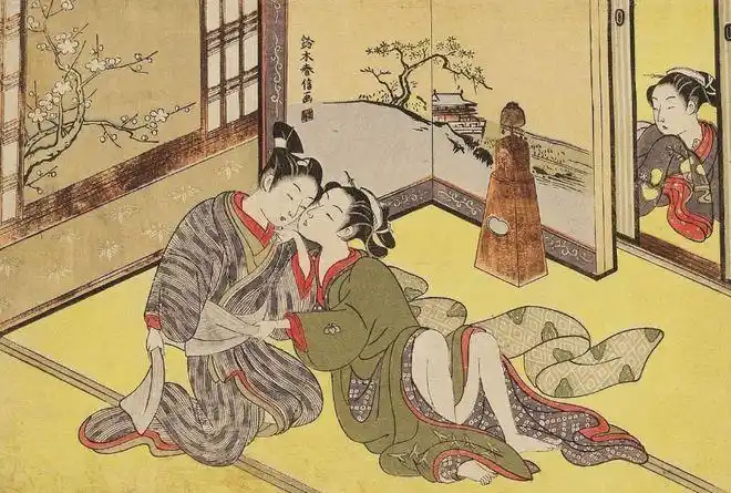 簪花仕女图与浮世绘日本学唐代画女人二者有何不同