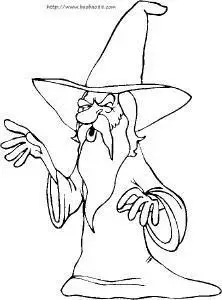 小丑简笔画骑扫帚的巫女简笔画女巫和巫师的简笔画魔法师简笔画魔法之