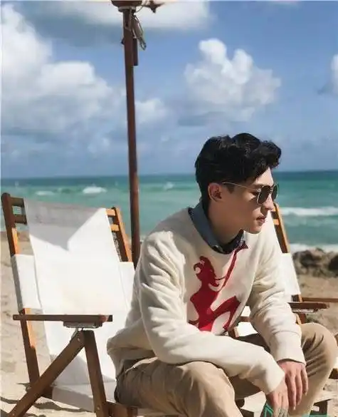 邓伦美国旅行花絮照大放送蓝天阳光大海沙滩超级美