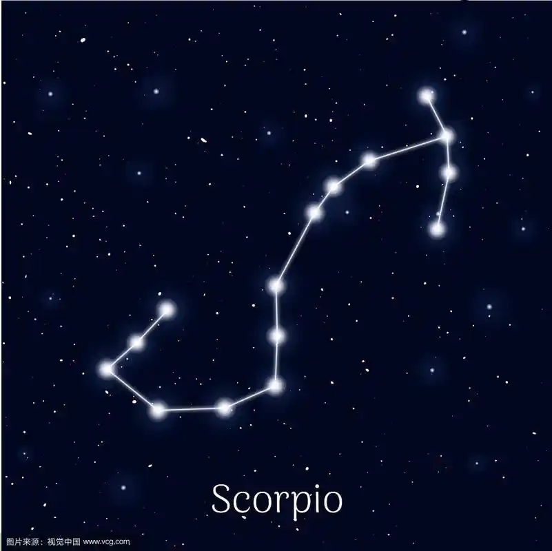 星座星座天蝎座夜空背景