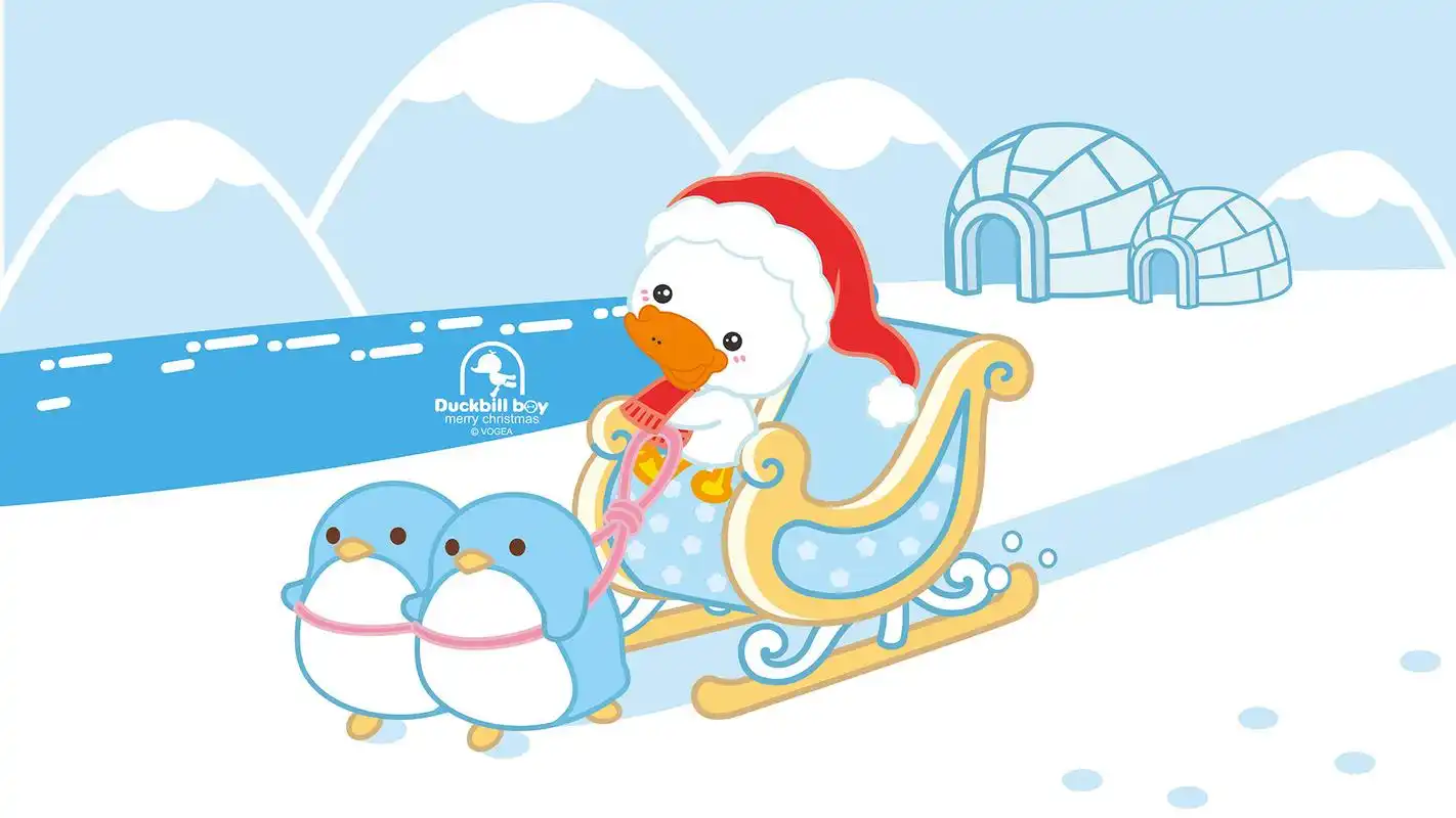 小清新鸭嘴兽可爱卡通高清桌面壁纸高清大图预览1920x1080_卡通动漫下