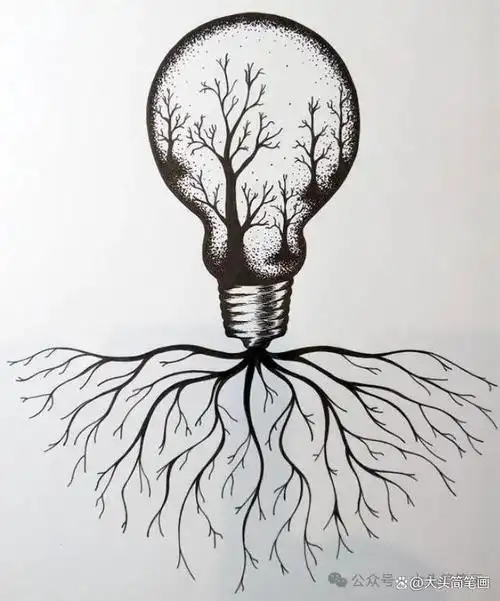 灯泡创意简笔画将您带入光明和创意的奇妙世界让生活充满乐趣