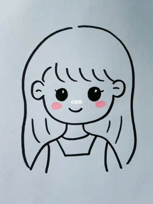 小女孩这样画,简单又好看