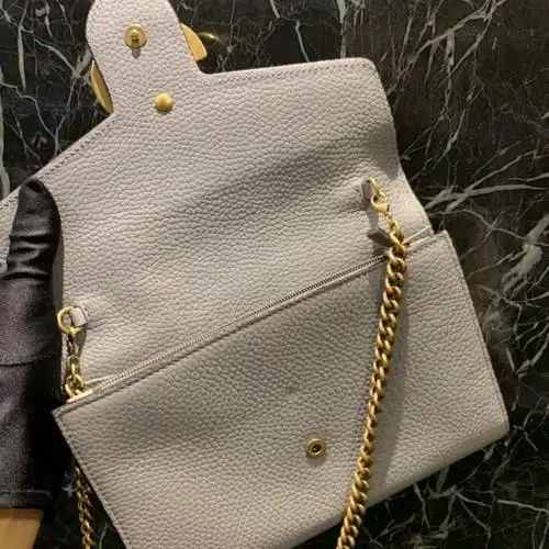 古驰灰金woc单肩包