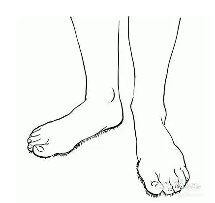 如何画一双脚?