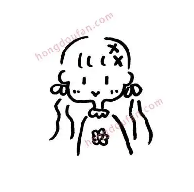 害羞的小女生手绘卡通表情简笔画大全