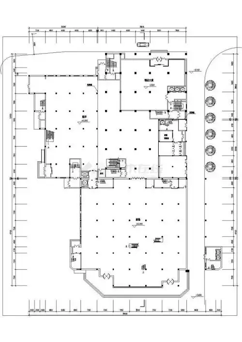 某地大型商场全套建筑图纸共9张