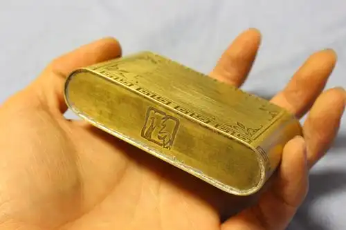 烟丝高档纯铜旱烟烟盒手工罐全铜质便携滑盖烟盒