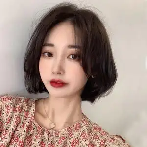 假发女短发圆脸可爱中分刘海短直发初恋少女学生波波头自然全头套