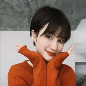 网红超短发假发女时尚帅气减龄黑色学生空气刘海蓬松自然全头套