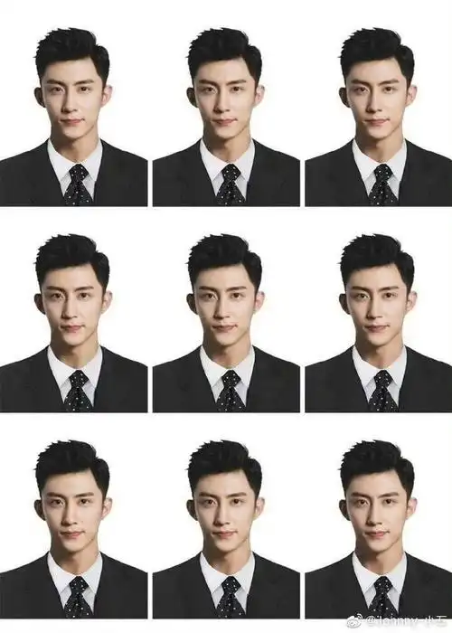 内娱男明星的证件照##黄景瑜林陆骁