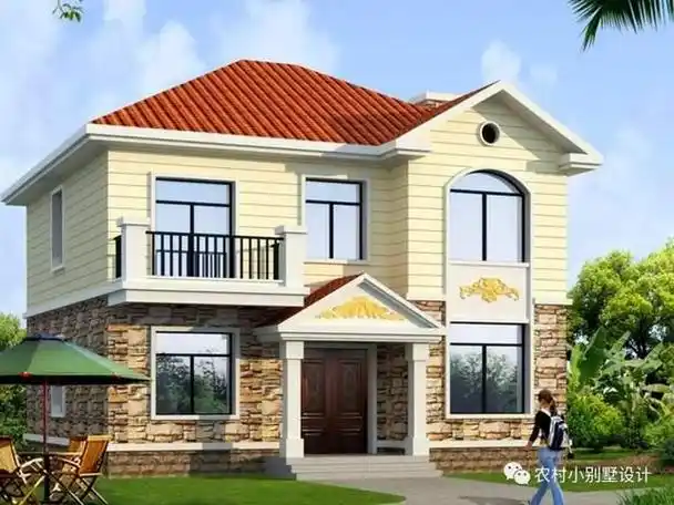12款农村二层小别墅设计颜值高占地不大二层自建房别墅