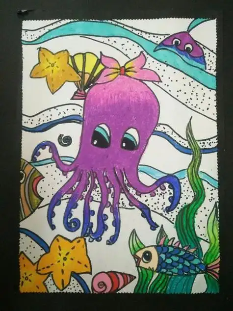 8-10岁儿童画画大全 8-10岁儿童画画大全画家庭里的人