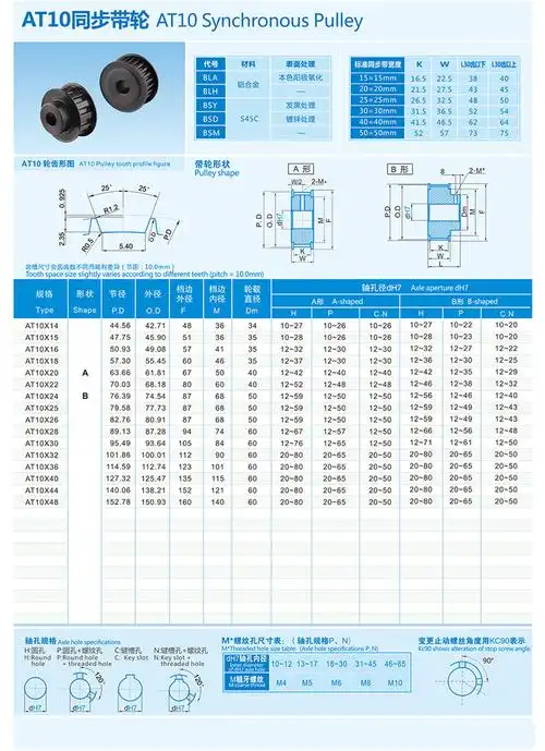 at10 - 同步带轮 - 同步皮带轮-同步带规格型号-山东同步带轮厂家