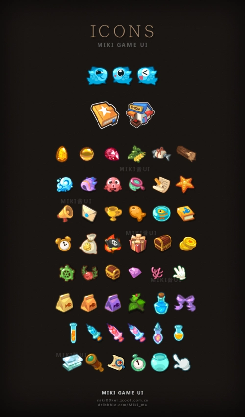 可爱游戏图标icon设计素材