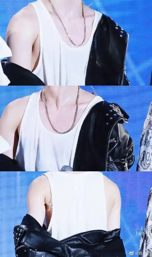 此刻我是锁骨控一枚~太欲了#蔡徐坤