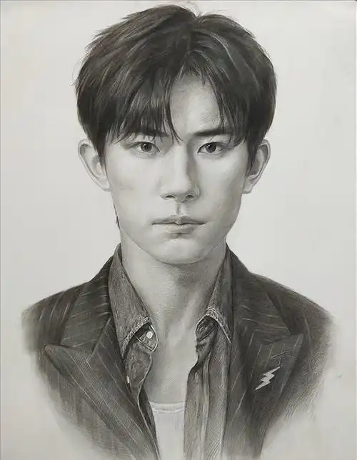 画易烊千玺素描头像有哪些技巧?_美术加网校