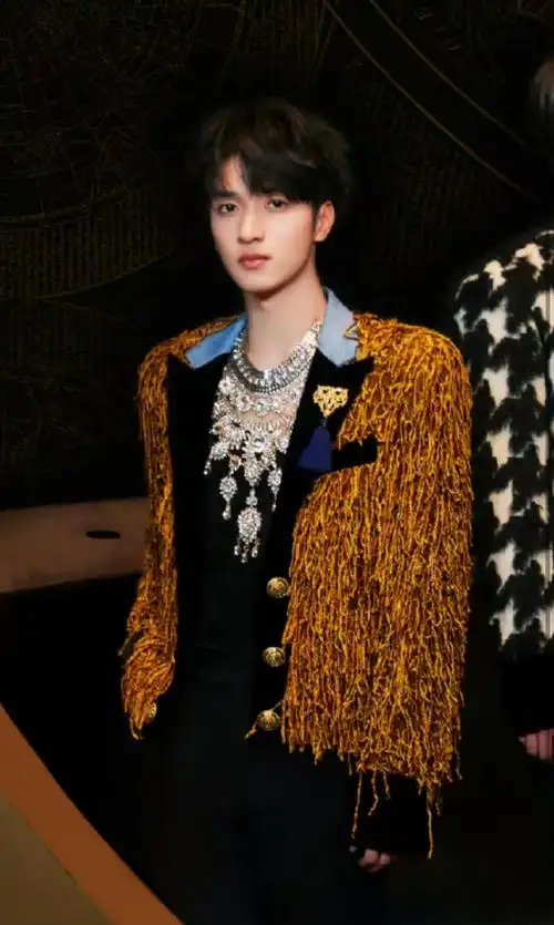 严浩翔金色流苏西装##严浩翔金色流苏西装造型