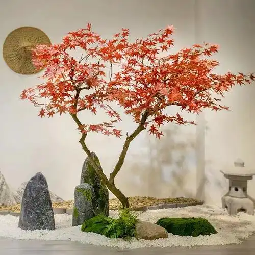 假树枫叶树 红枫树枫叶树假树造型树酒店商场景观装假红枫饰树大型 高