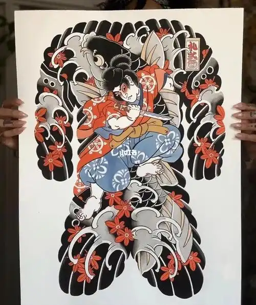 日式老传统纹身