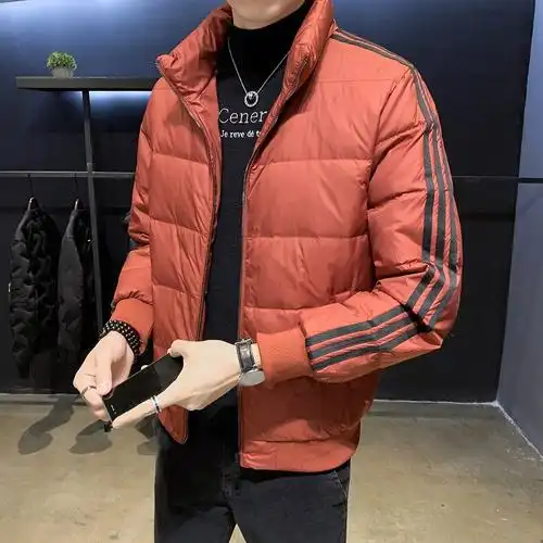 欧洲站羽绒服男冬季厚袄子外套时尚轻薄短款羽绒衣服