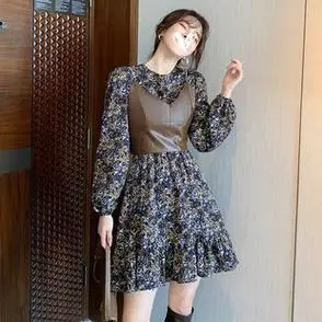 时尚 套装 性感背心护奶裙穿搭碎花连衣裙 2021春季 新款 法式 - 女装