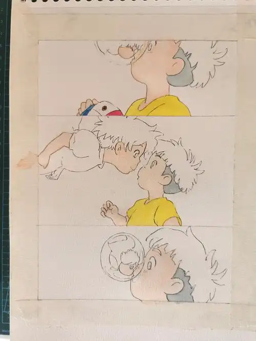 宫崎骏动漫悬崖上的金鱼姬波妞与宗介的幸福时刻