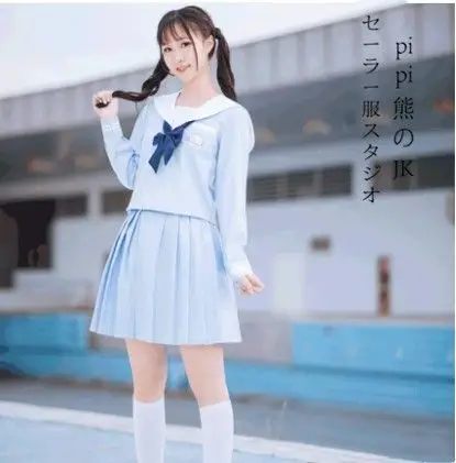 学生校服水手服套装学院风jk制服日韩cos百褶裙可爱森女校服班服