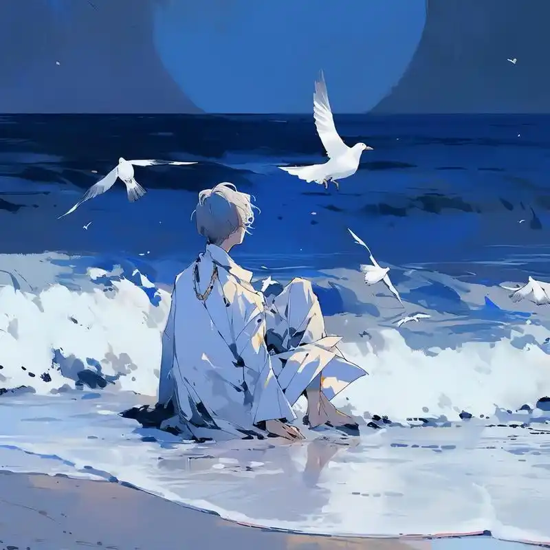 那些蓝色妖姬系列的男生头像,你最喜欢哪个?