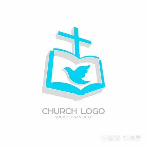 基督教的象征.福音书,耶稣基督的十字架和鸽子-圣灵