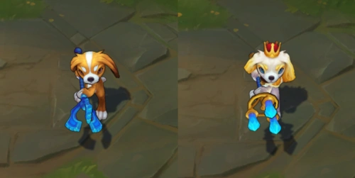 【皮肤鉴赏】至臻绒毛小鱼人菲兹与原版对比