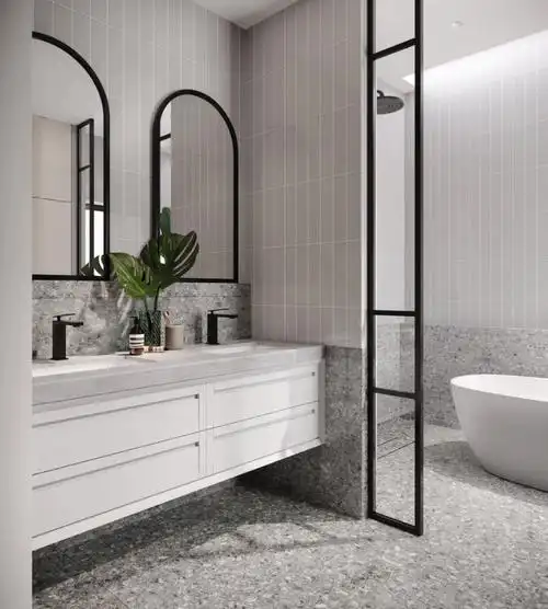 装修案例丨充满空灵美感的白色系浴室