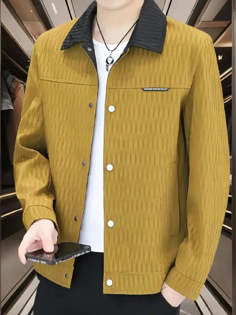 高档翻领夹克外套