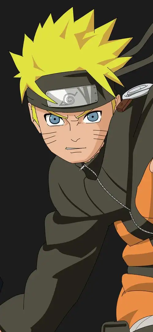 火影忍者旋涡鸣人人像插画手机壁纸
