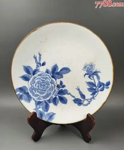 青花牡丹盘-价格:2000元-se71812466-青花瓷-零售-7788收藏__收藏热线