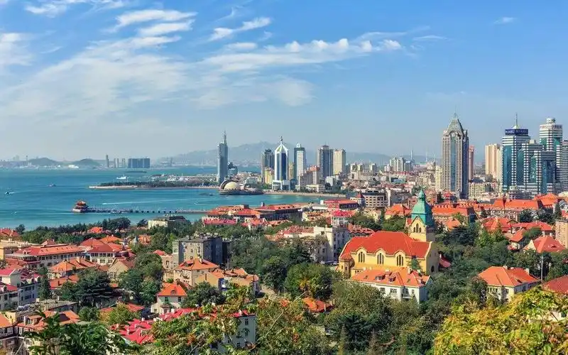 用大疆无人机航拍青岛市全景摄影 aerial qingdao with drone_哔哩