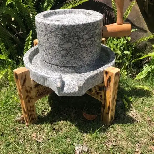 复古小石磨家用手工石磨家用石磨盘小石磨家用迷你石磨豆浆豆腐机