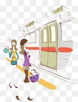 画地铁站简笔画