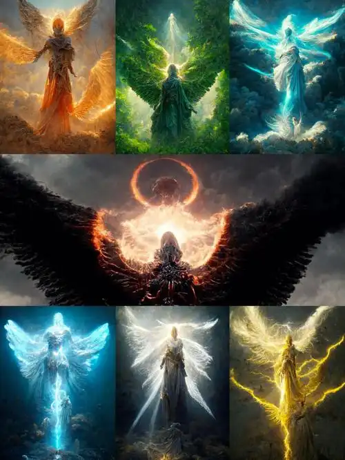 七大天使ai作画