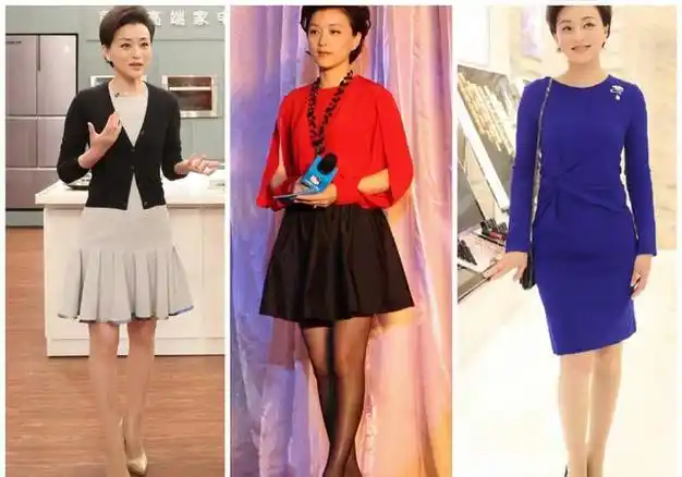 美艳主持人的丝袜造型:李湘腿粗撑破丝袜,鲁豫腿细如同竹竿