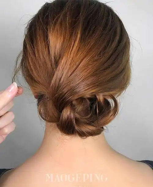 论显气质就服这款优雅低盘发