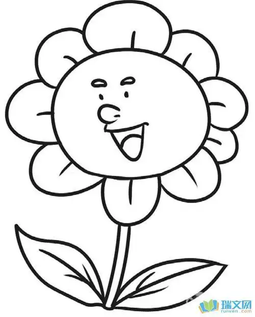 素材 图片 向日葵卡通图片简笔画  向日葵代表着阳光乐观积极向上