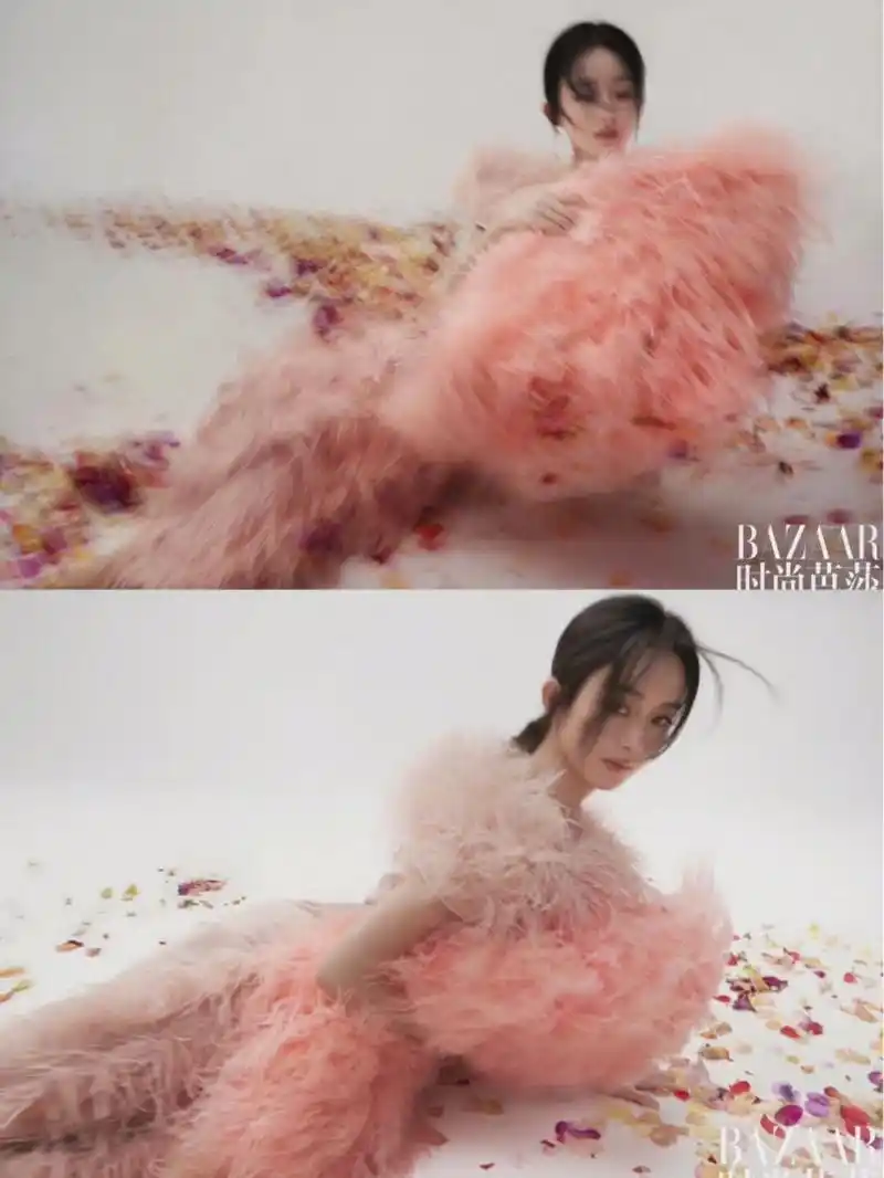 赵丽颖《时尚芭莎》五月刊封面大片 身着礼服置身余香袅袅,粉黛萦绕的