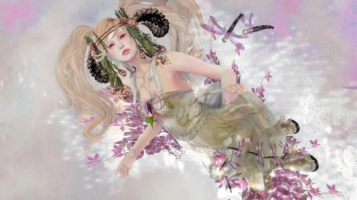 唯美3d手绘美女图片高清电脑桌面壁纸