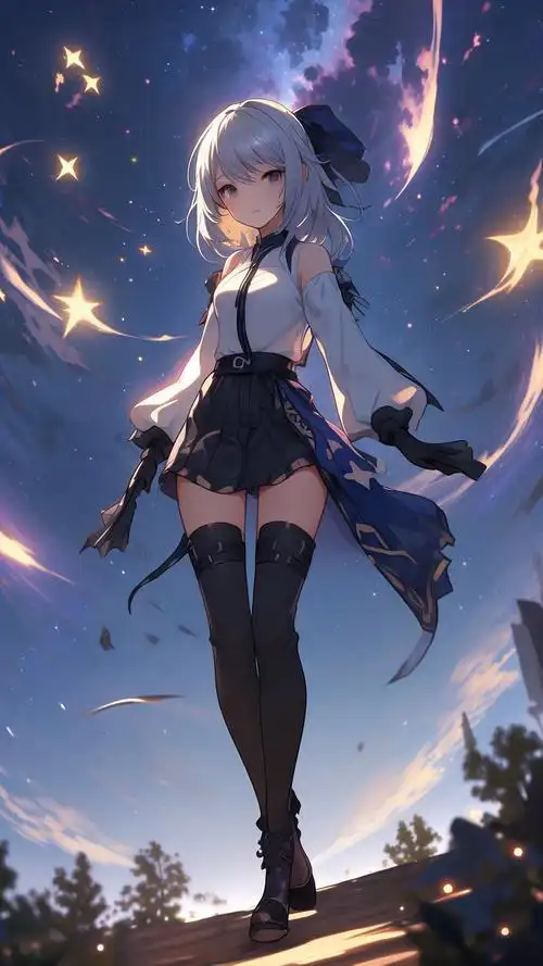 二次元脚踩屏幕星星壁纸90 踏入二次元的世界,感受脚踩屏幕的奇幻之