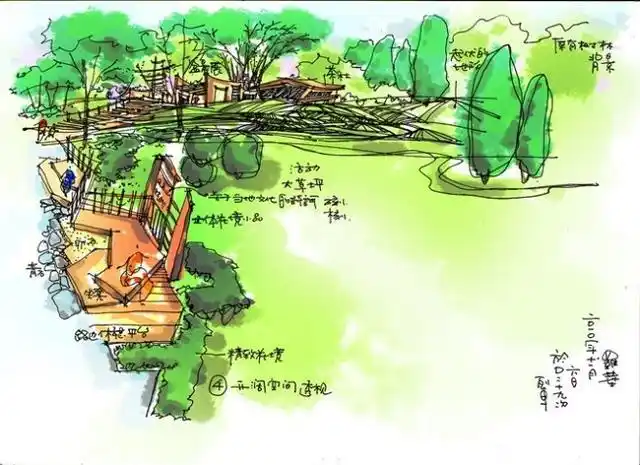 道路边游园景观设计手稿(纯手绘分析,不要错过哦)