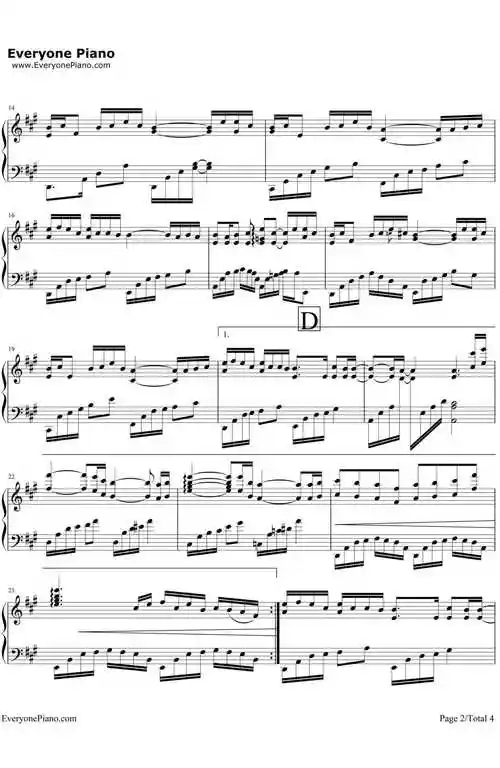 青花瓷(完美演奏版)-周杰伦五线谱预览2