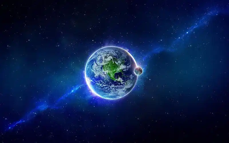 科技感的星云蓝色背景5张