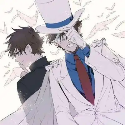 怪盗基德的帅气头像_www.qqtu8.com