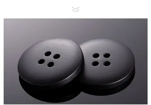 圆形黑色纽扣毛呢大衣树脂扣子百搭女风衣男士西服西装裤子扣配件 平